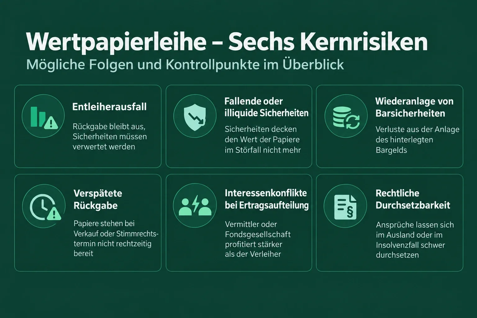 Zwei Wege der Wertpapierleihe im Überblick: im Fonds und über die eigene Depotposition – mit Modellrechnung zur Leihgebühr. Grafik: TrustyFinance Redaktion