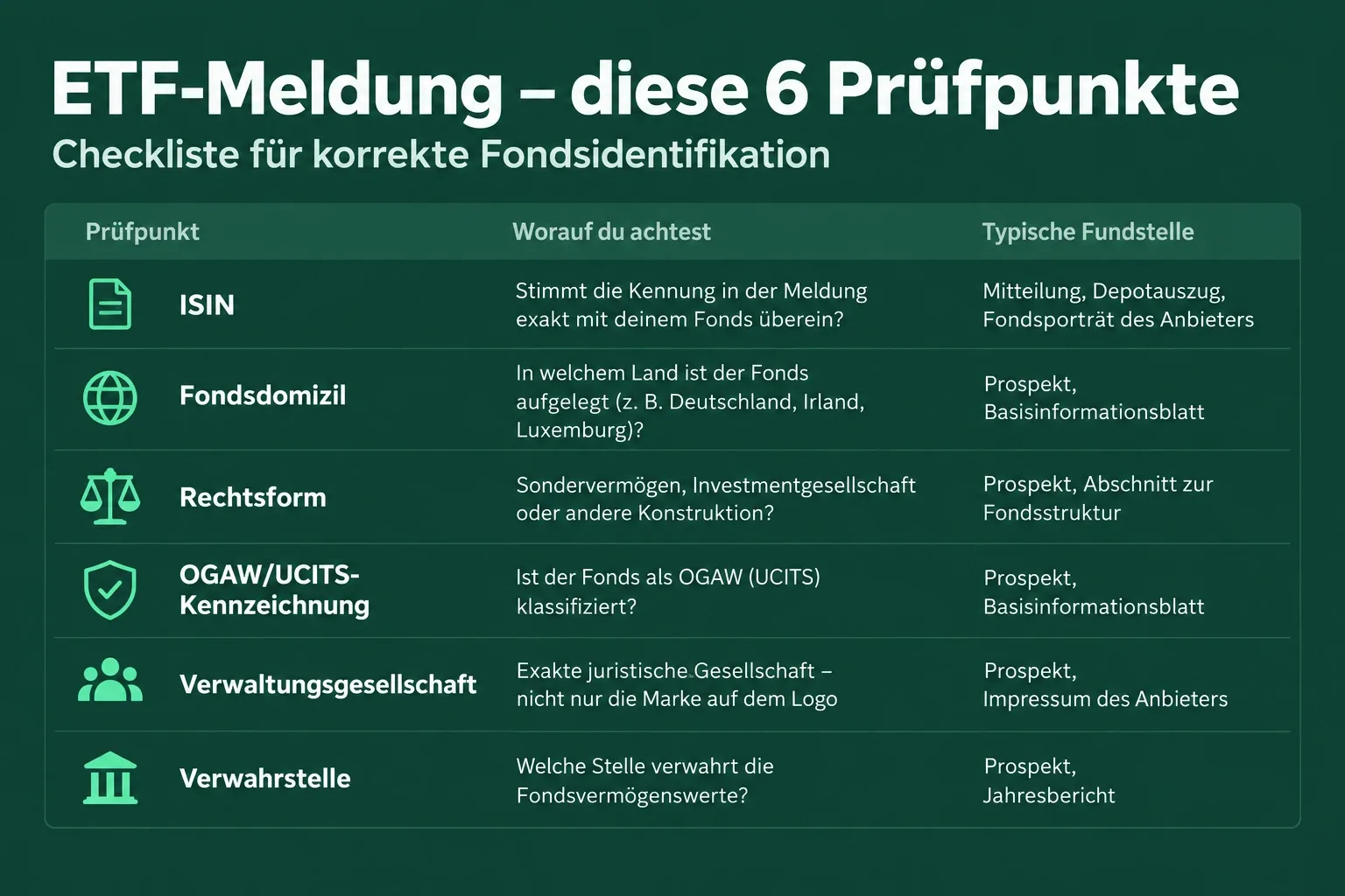 Dokumenten-Prüfblatt für deine konkrete ETF-Meldung – Übersicht der TrustyFinance Redaktion