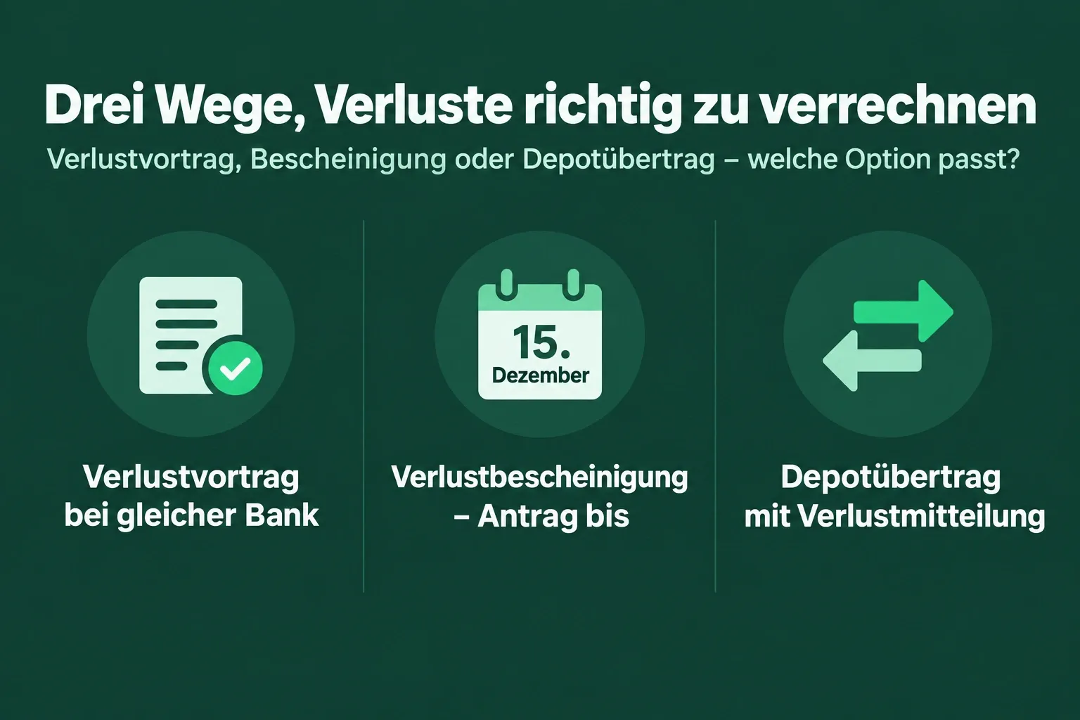 Verlustbescheinigung beantragen oder Verlustvortrag nutzen? – Übersicht der TrustyFinance Redaktion